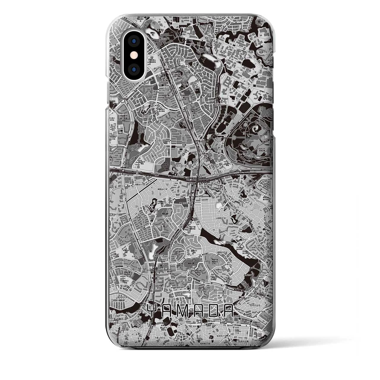 【山田(大阪府)】地図柄iPhoneケース(クリアタイプ)