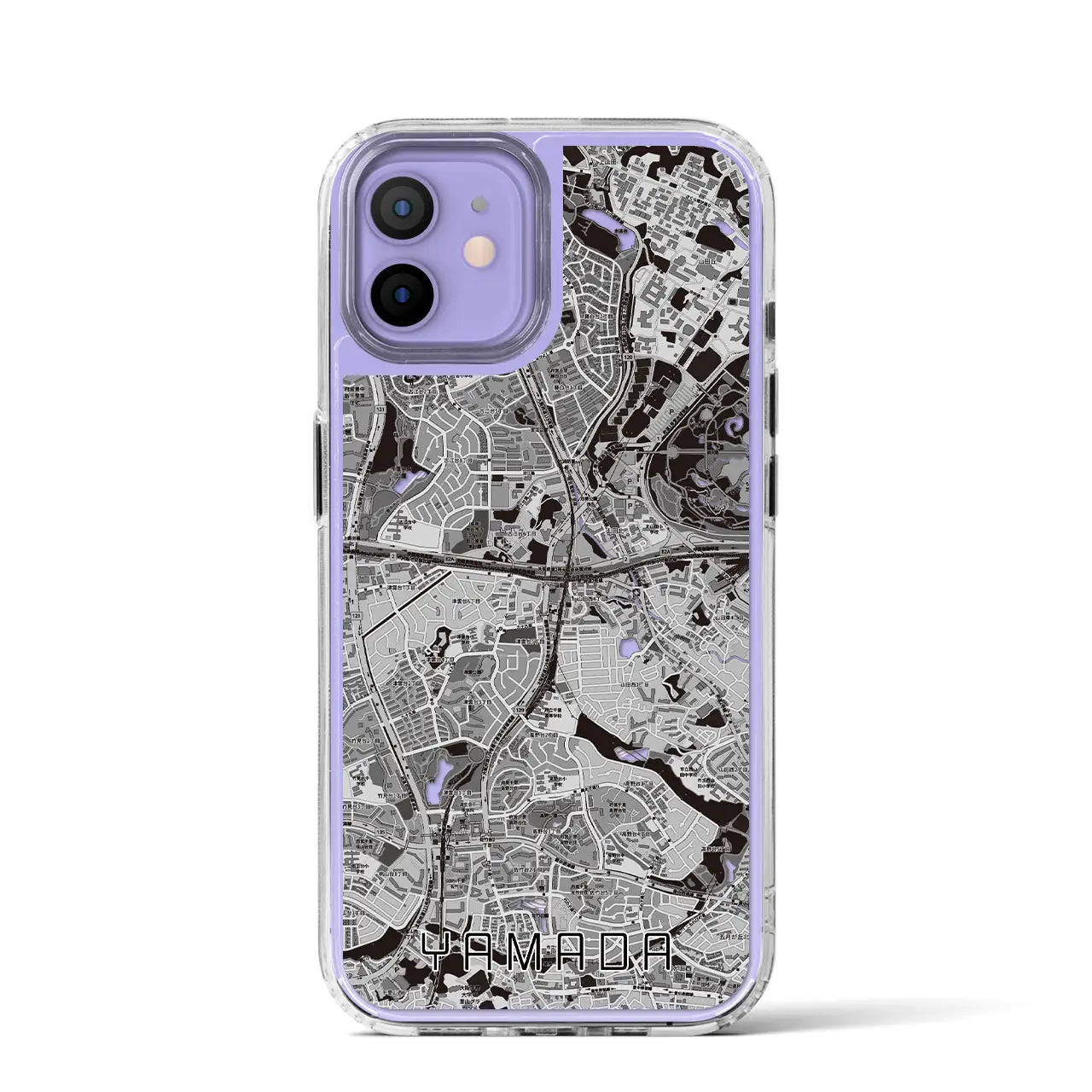 【山田(大阪府)】地図柄iPhoneケース(MagSafeタイプ)