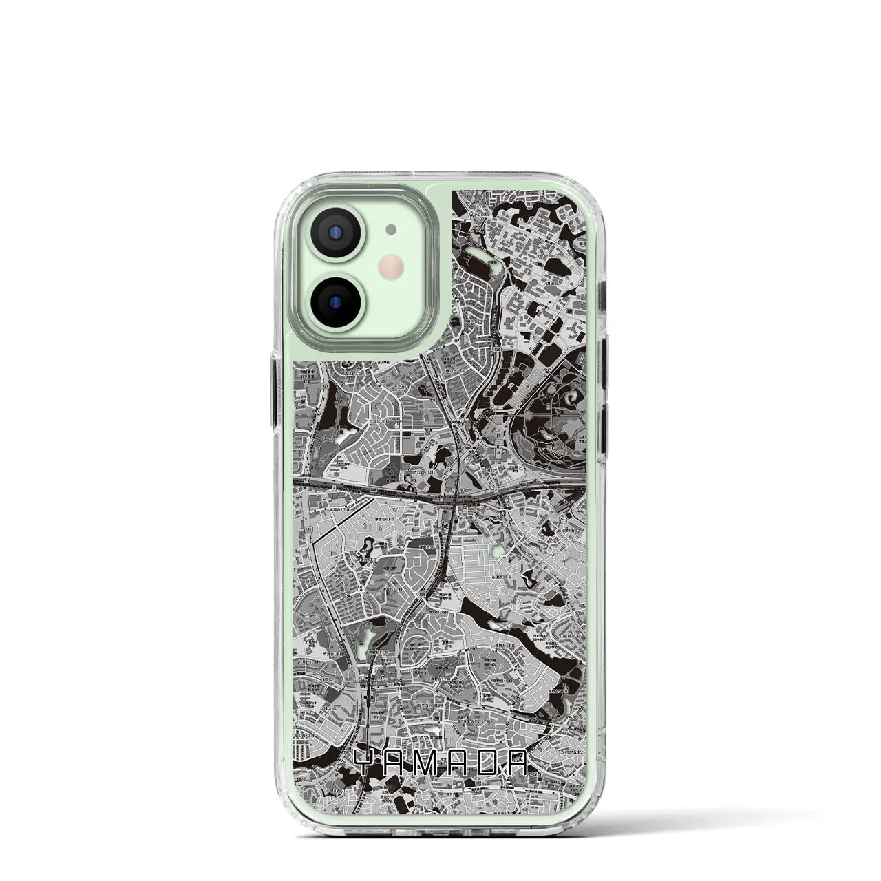 【山田(大阪府)】地図柄iPhoneケース(MagSafeタイプ)