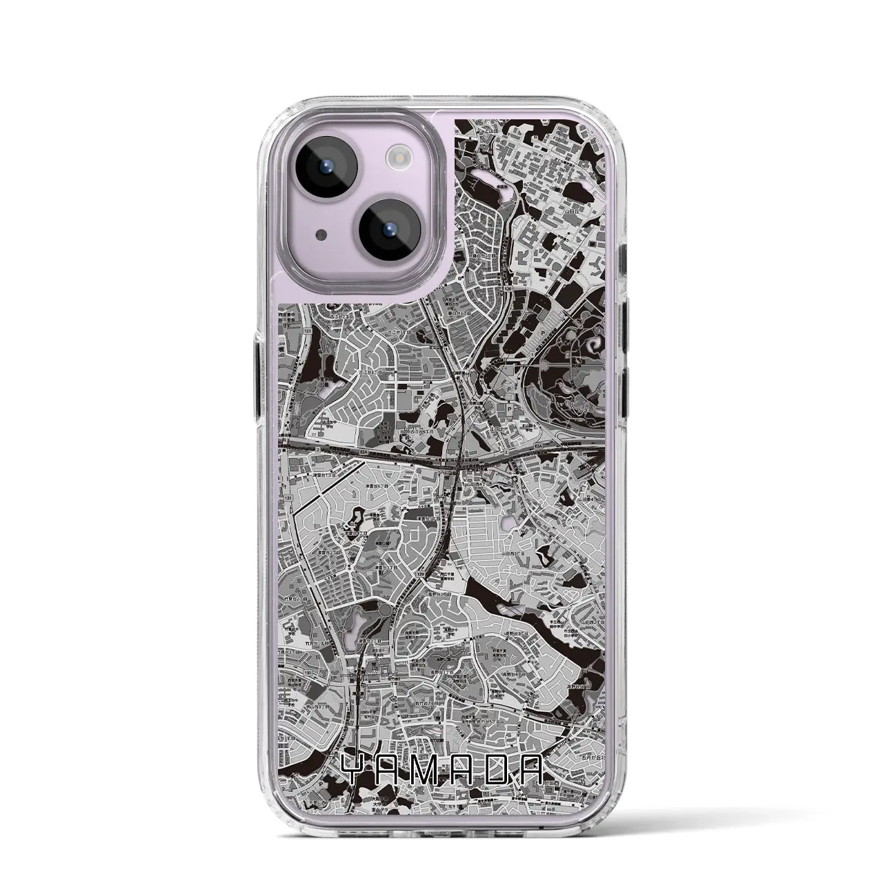 【山田(大阪府)】地図柄iPhoneケース(MagSafeタイプ)