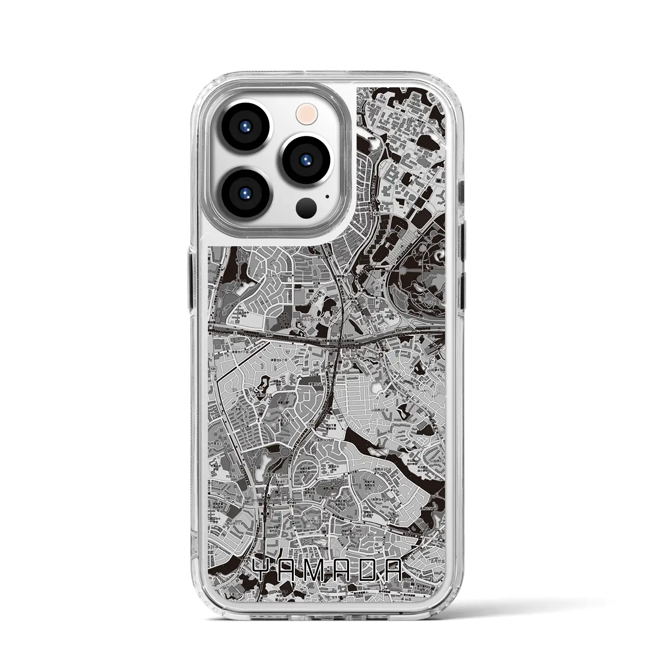 【山田(大阪府)】地図柄iPhoneケース(MagSafeタイプ)