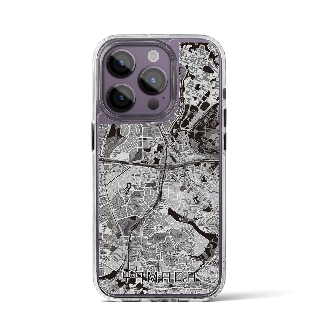【山田(大阪府)】地図柄iPhoneケース(MagSafeタイプ)