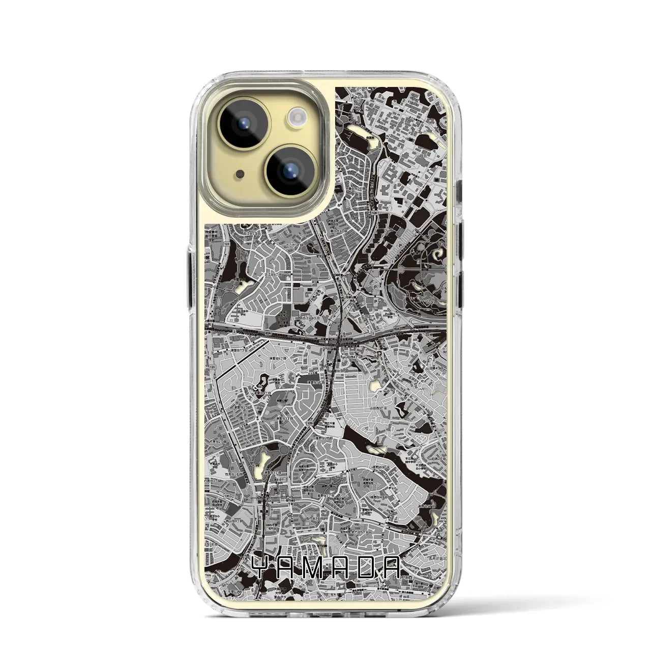 【山田(大阪府)】地図柄iPhoneケース(MagSafeタイプ)