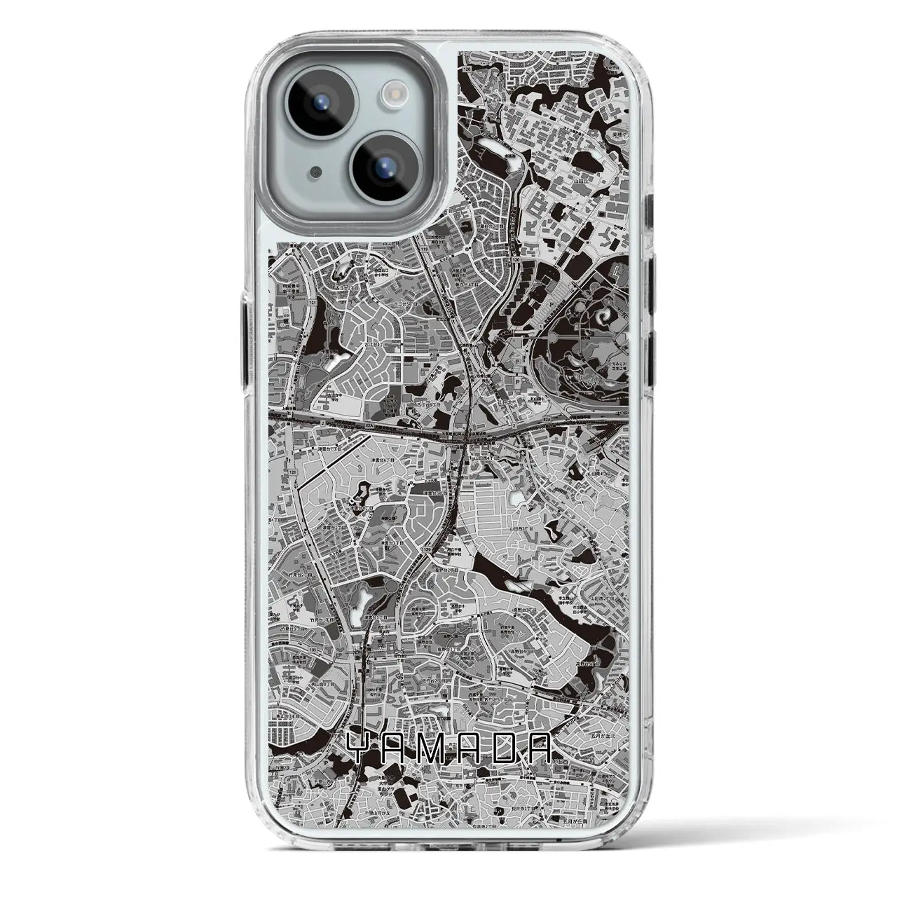 【山田(大阪府)】地図柄iPhoneケース(MagSafeタイプ)