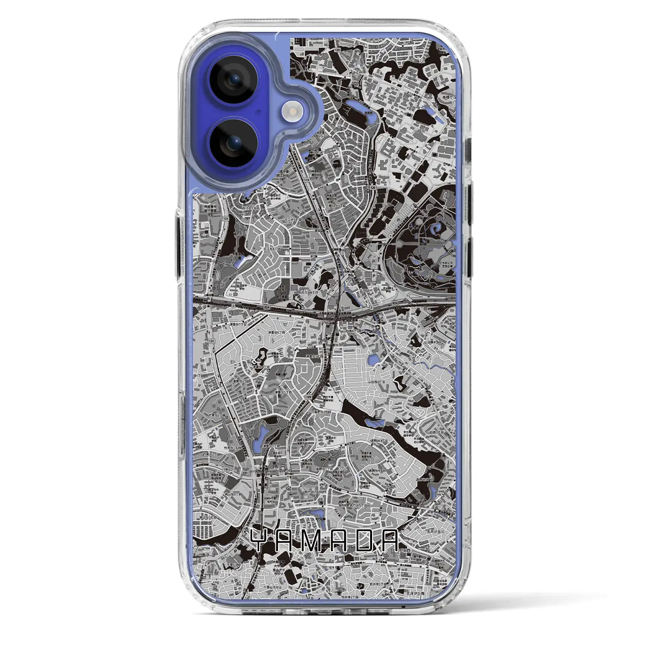 【山田(大阪府)】地図柄iPhoneケース(MagSafeタイプ)