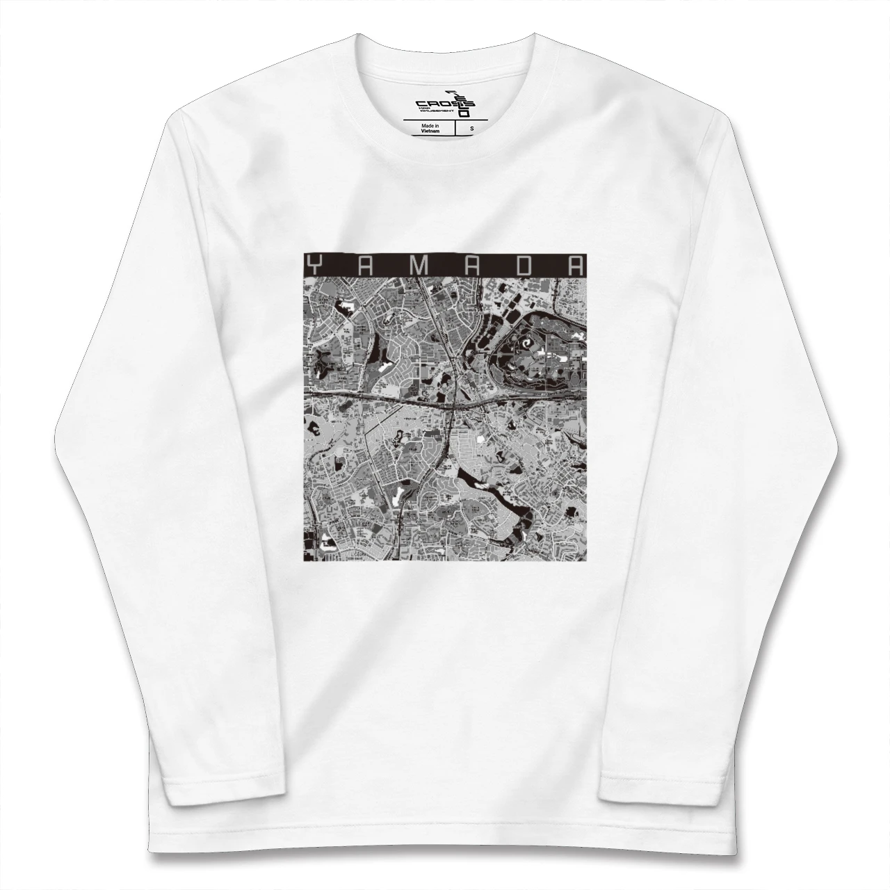 【山田(大阪府)】地図柄ロングスリーブTシャツ