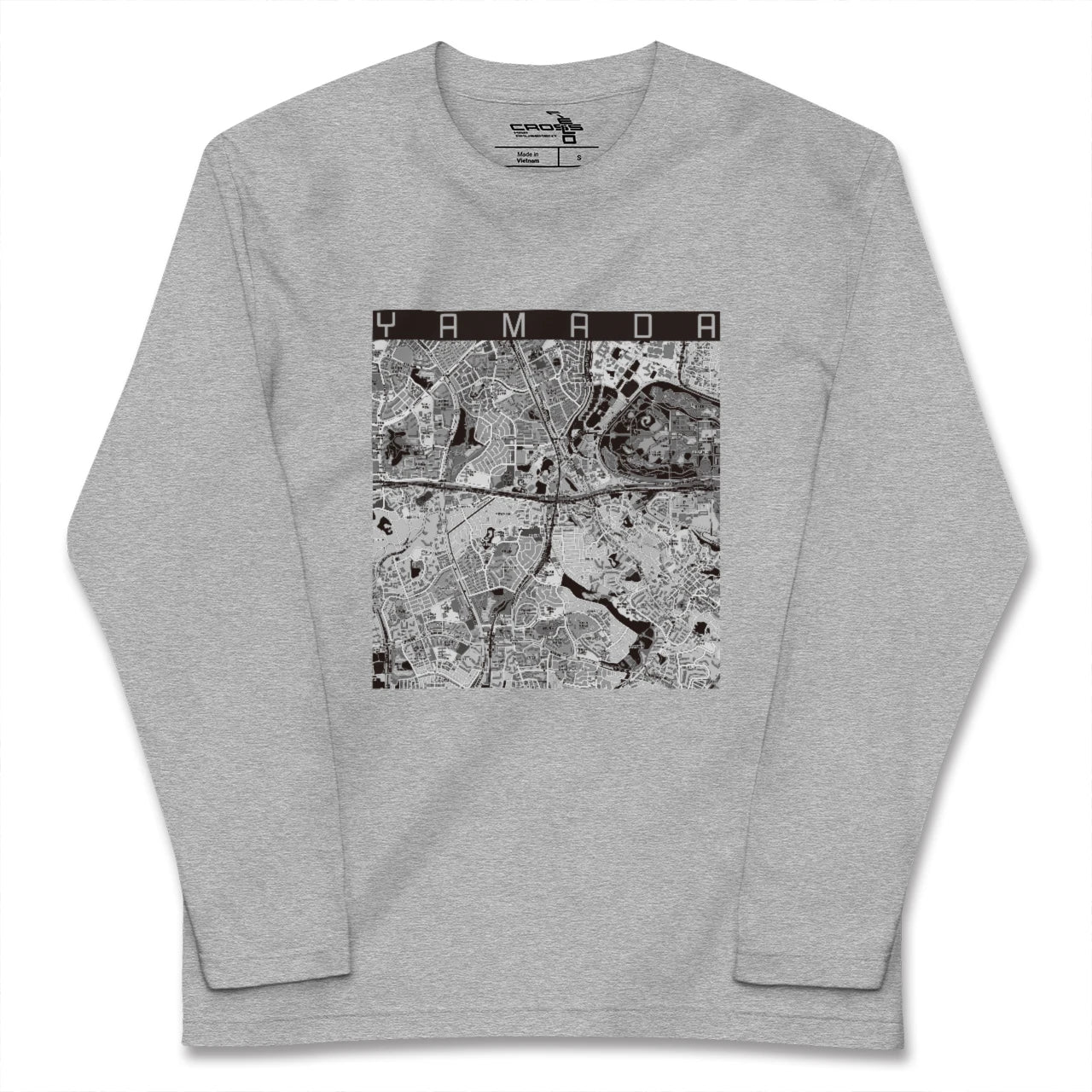 【山田(大阪府)】地図柄ロングスリーブTシャツ