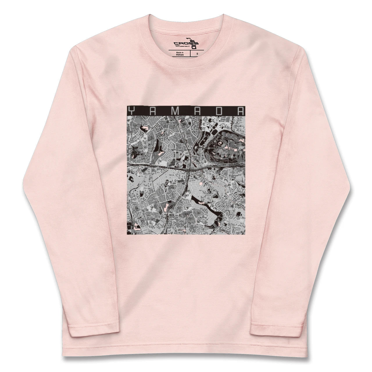 【山田(大阪府)】地図柄ロングスリーブTシャツ