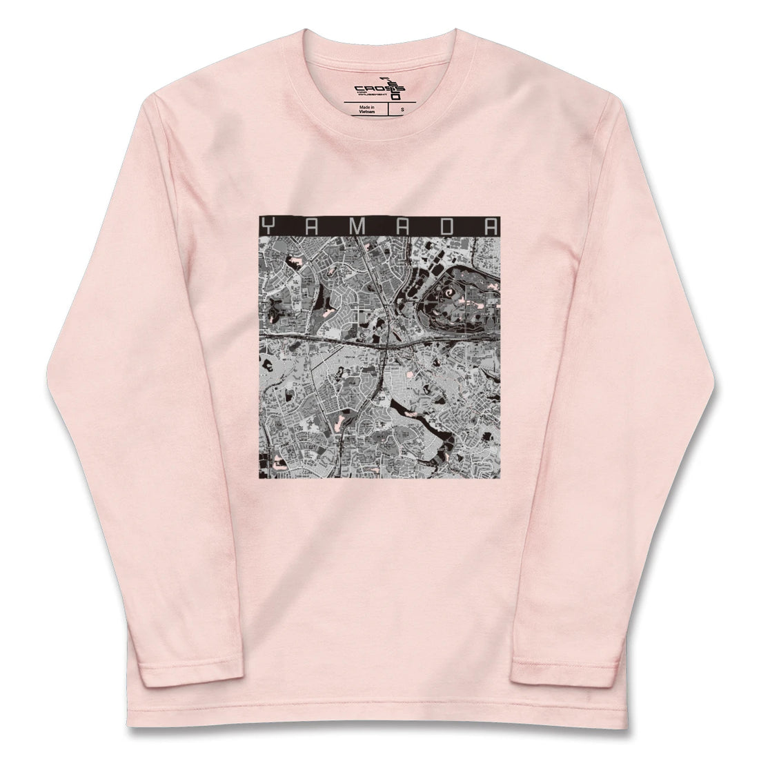 【山田(大阪府)】地図柄ロングスリーブTシャツ