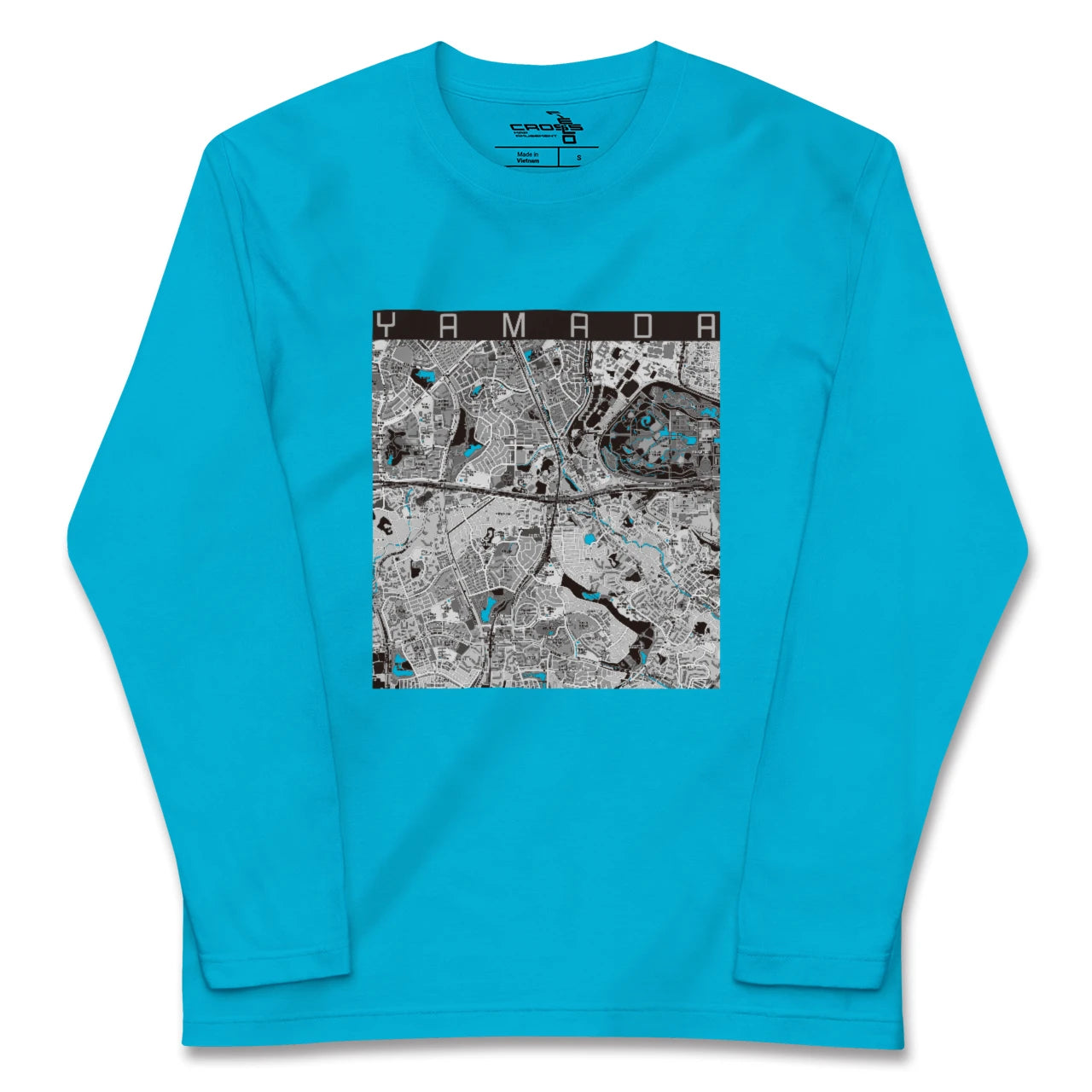 【山田(大阪府)】地図柄ロングスリーブTシャツ