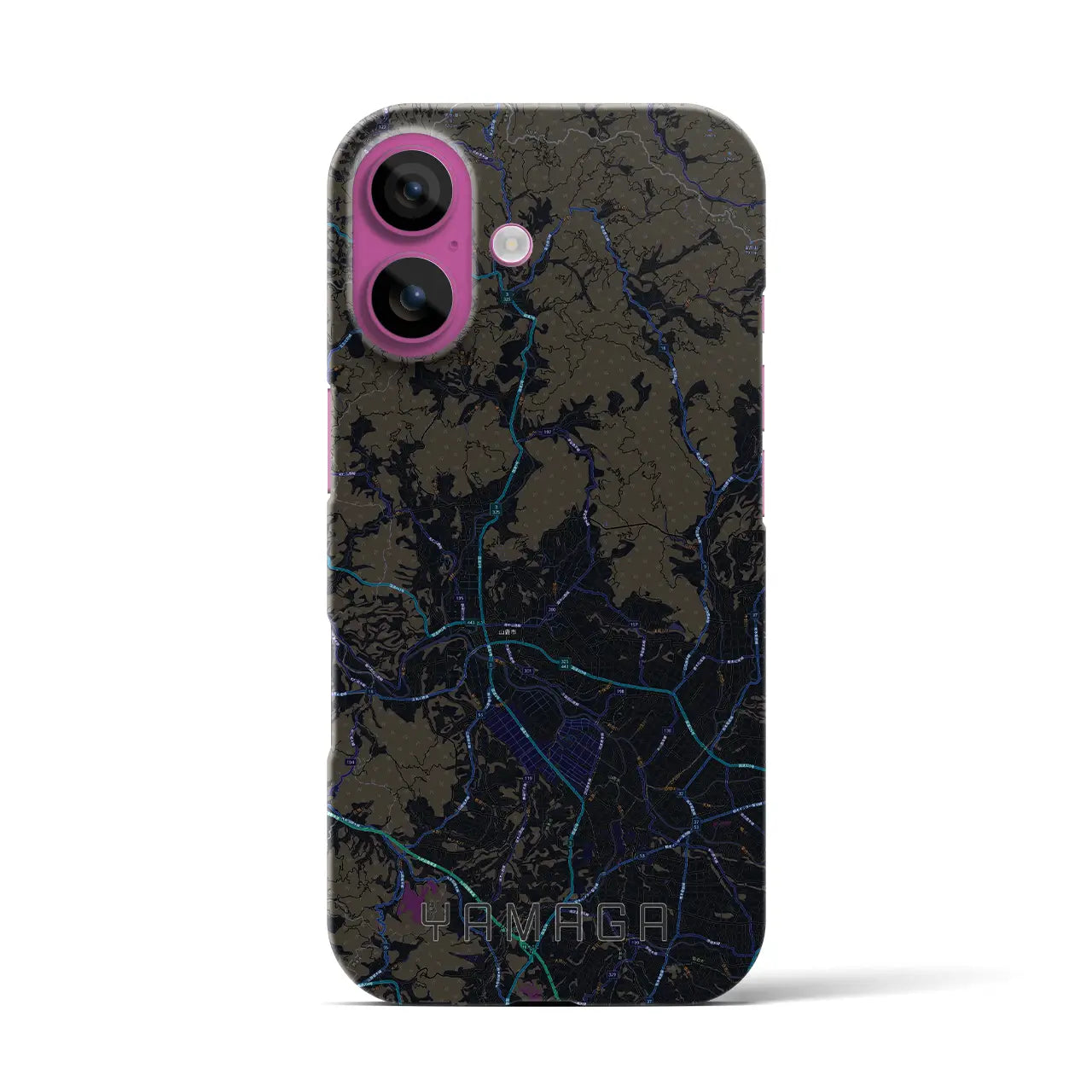 【山鹿(熊本県)】地図柄iPhoneケース(バックカバータイプ)
