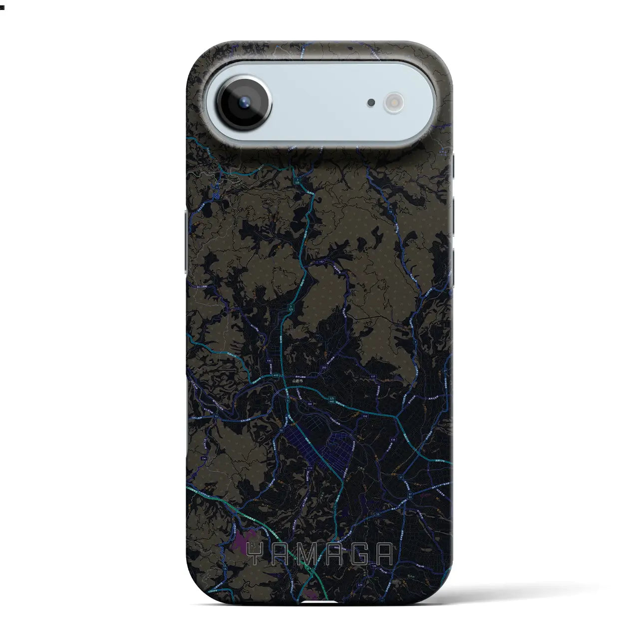 【山鹿(熊本県)】地図柄iPhoneケース(バックカバータイプ)