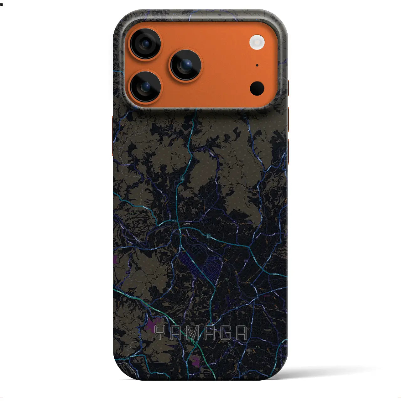 【山鹿(熊本県)】地図柄iPhoneケース(バックカバータイプ)