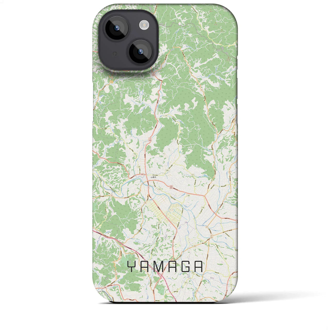 【山鹿(熊本県)】地図柄iPhoneケース(バックカバータイプ)