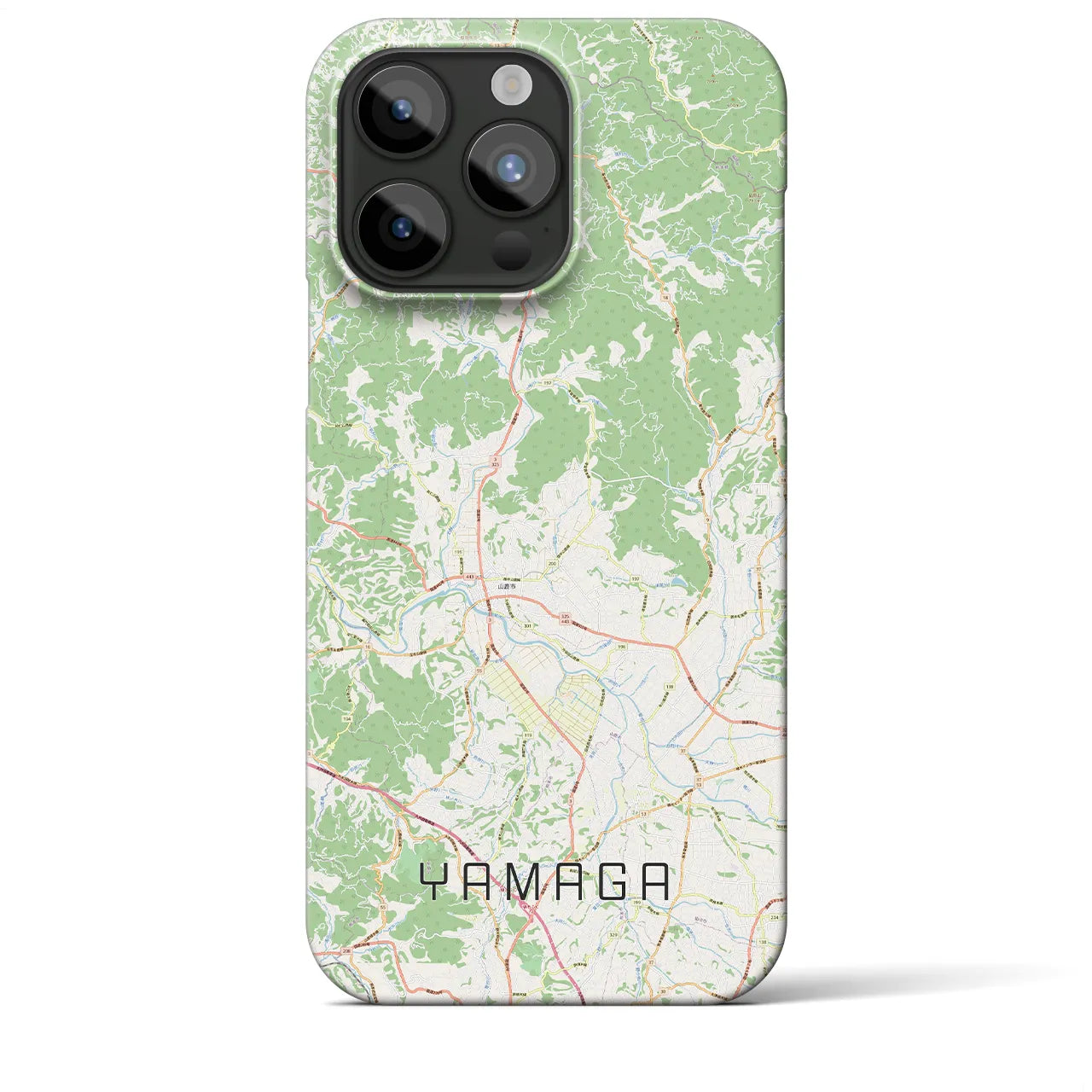 【山鹿(熊本県)】地図柄iPhoneケース(バックカバータイプ)