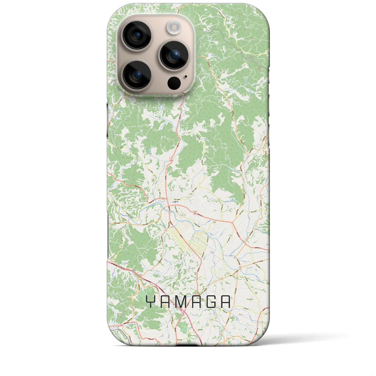 【山鹿(熊本県)】地図柄iPhoneケース(バックカバータイプ)