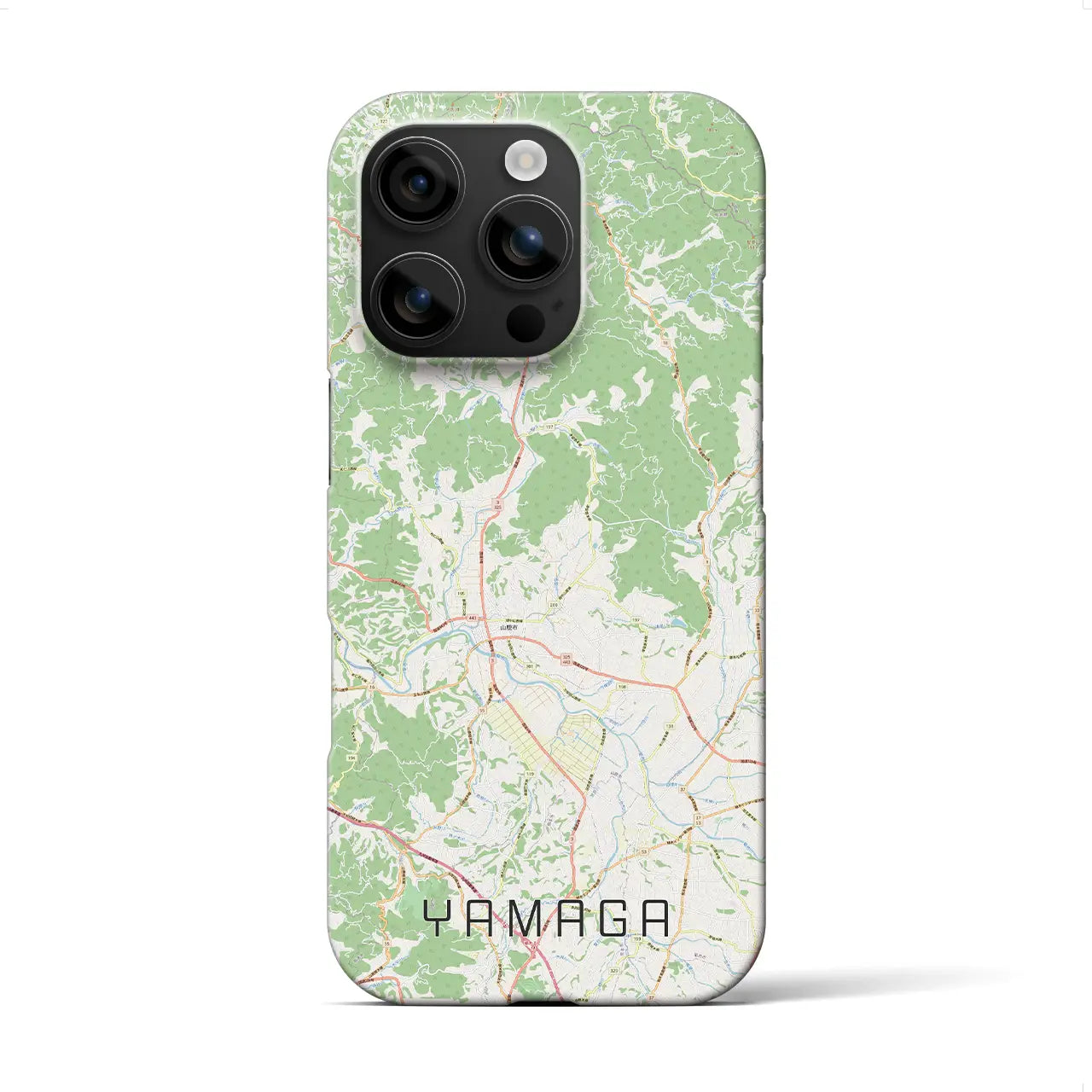 【山鹿(熊本県)】地図柄iPhoneケース(バックカバータイプ)