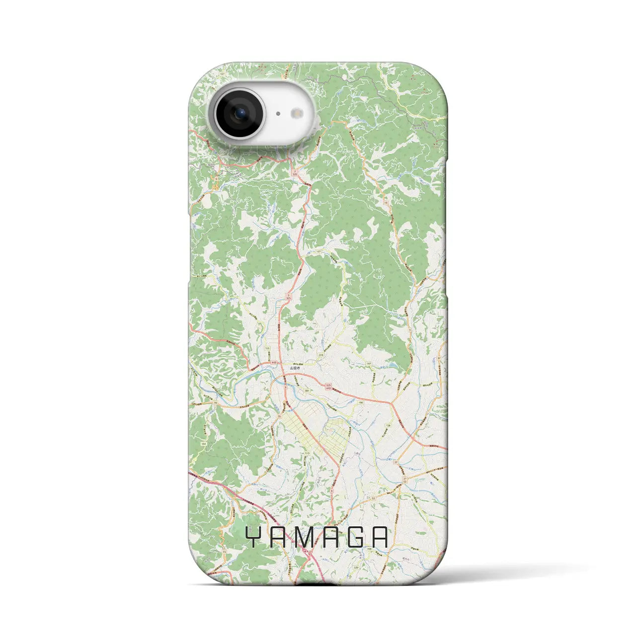 【山鹿(熊本県)】地図柄iPhoneケース(バックカバータイプ)