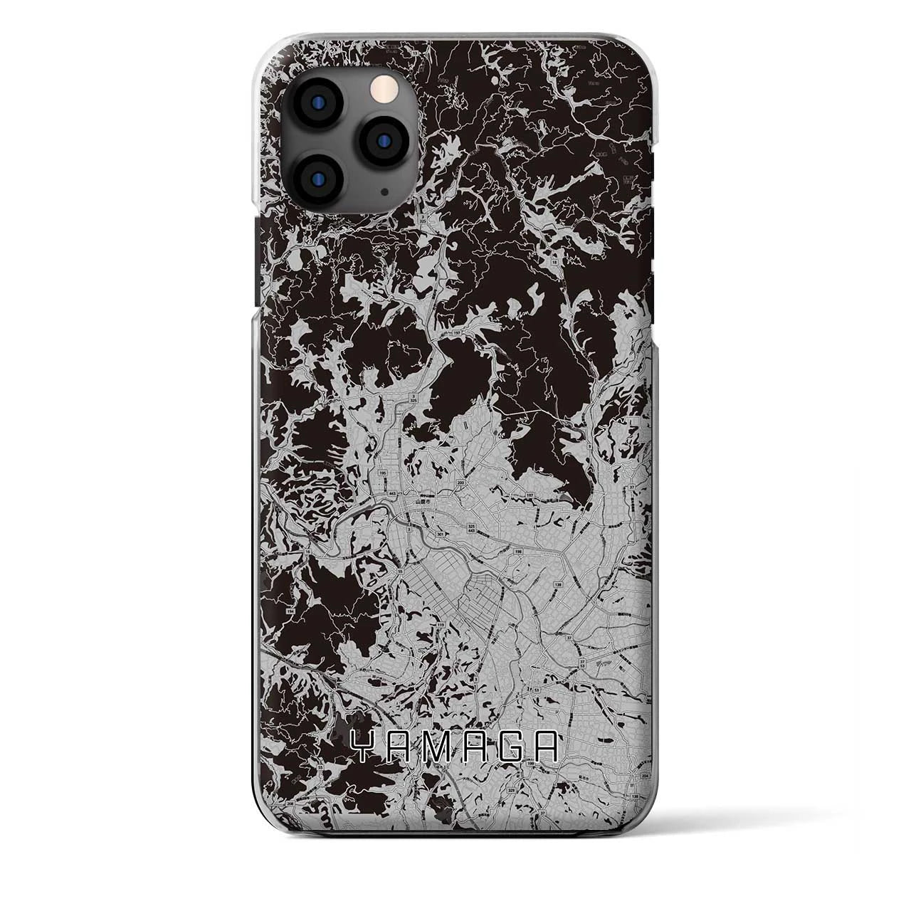 【山鹿(熊本県)】地図柄iPhoneケース(クリアタイプ)