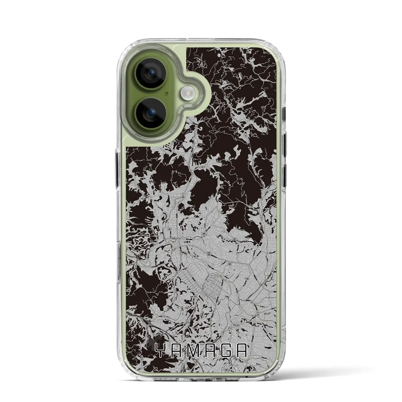 【山鹿(熊本県)】地図柄iPhoneケース(MagSafeタイプ)