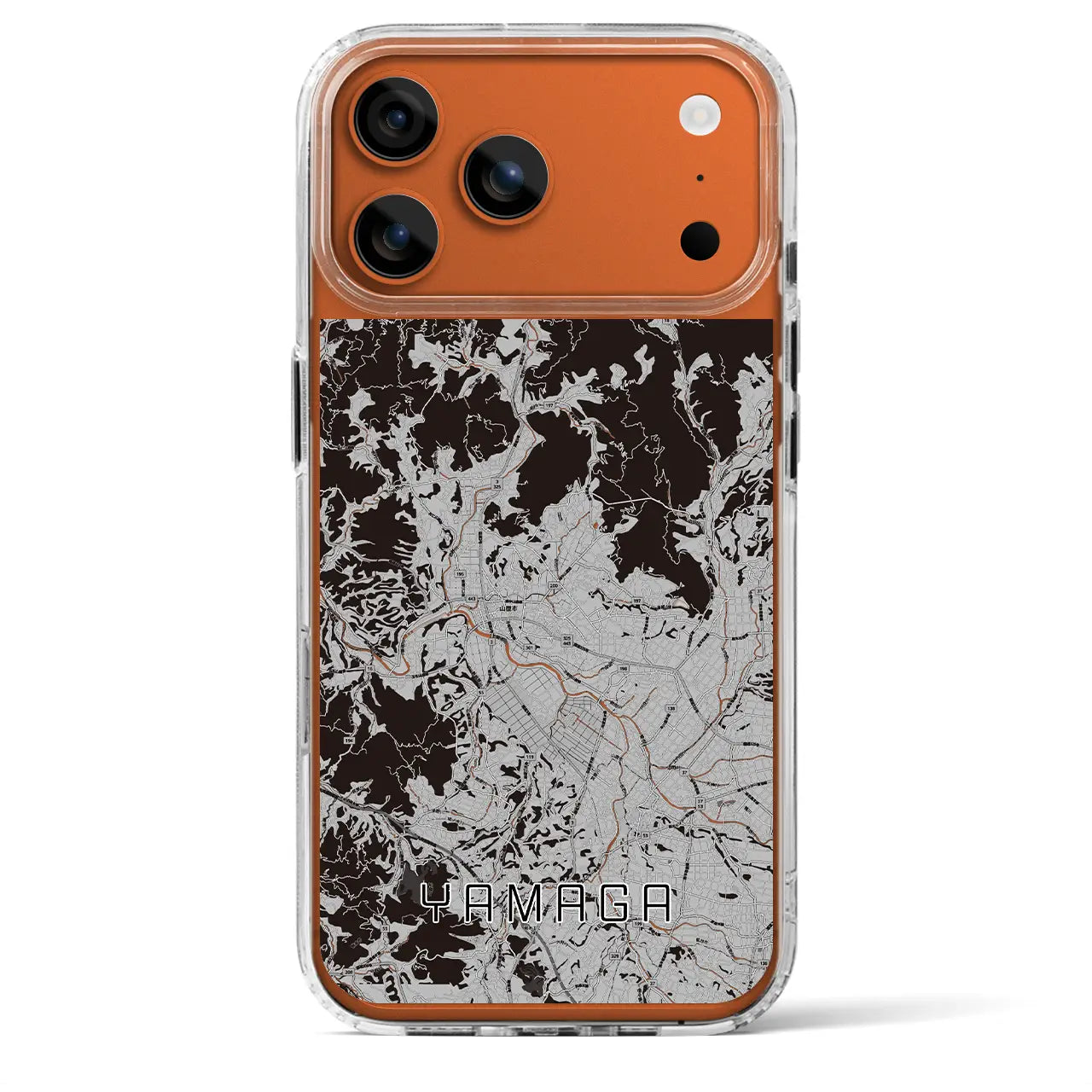 【山鹿(熊本県)】地図柄iPhoneケース(MagSafeタイプ)