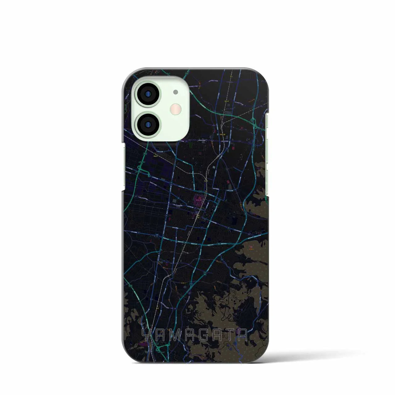 【山形(山形県)】地図柄iPhoneケース(バックカバータイプ)