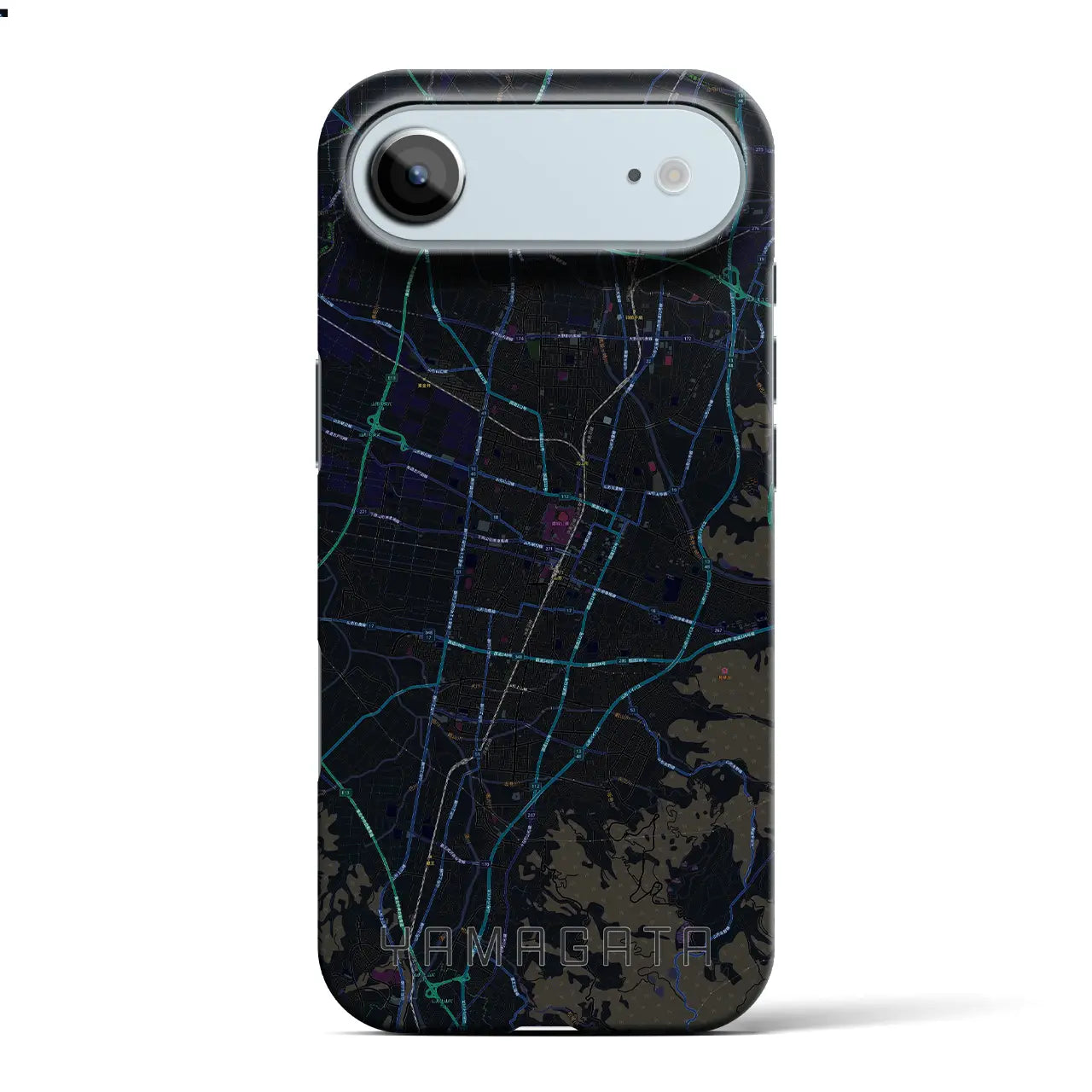 【山形(山形県)】地図柄iPhoneケース(バックカバータイプ)