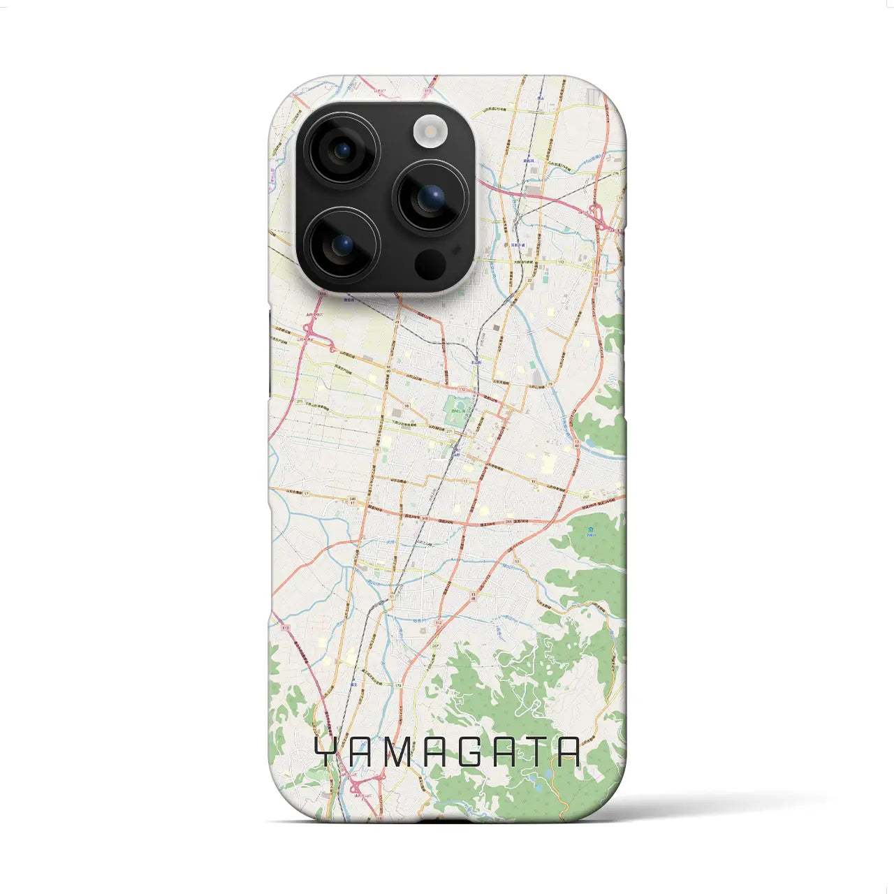【山形(山形県)】地図柄iPhoneケース(バックカバータイプ)
