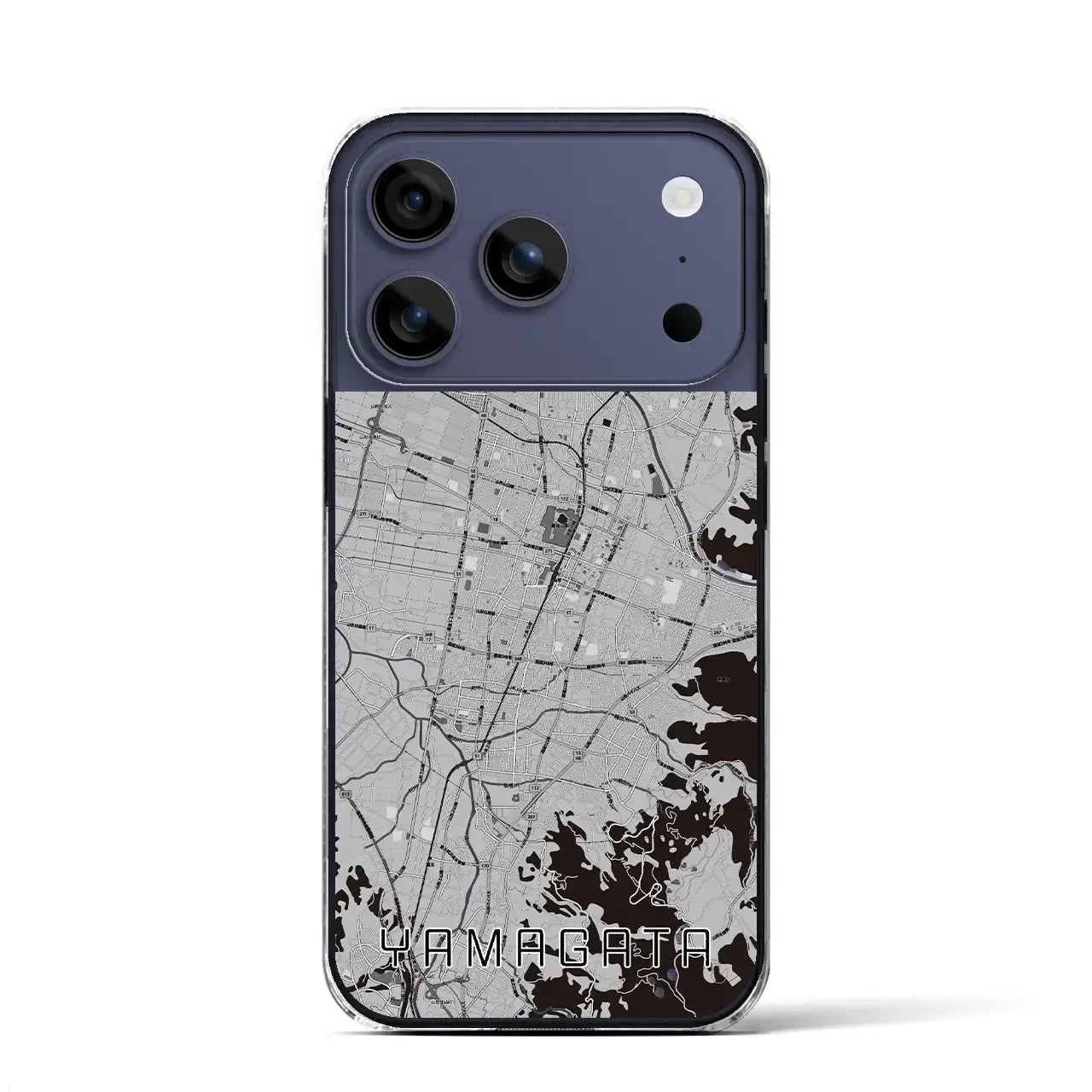 【山形(山形県)】地図柄iPhoneケース(クリアタイプ)