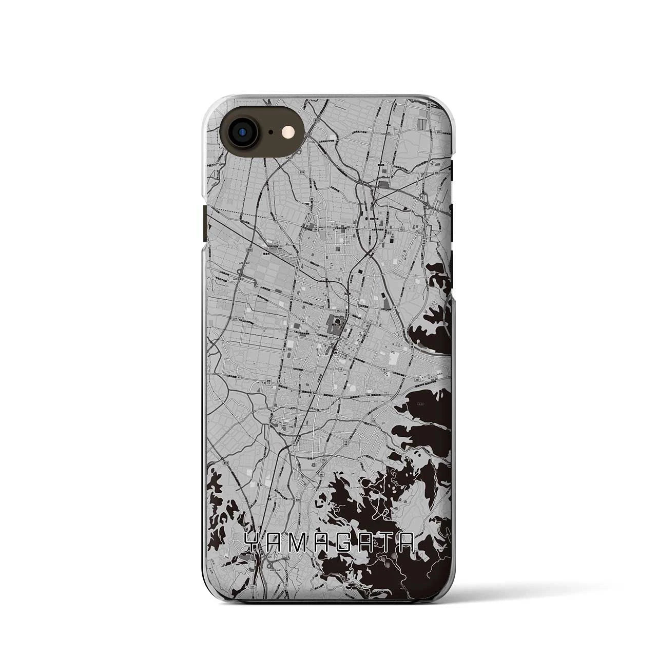 【山形(山形県)】地図柄iPhoneケース(クリアタイプ)
