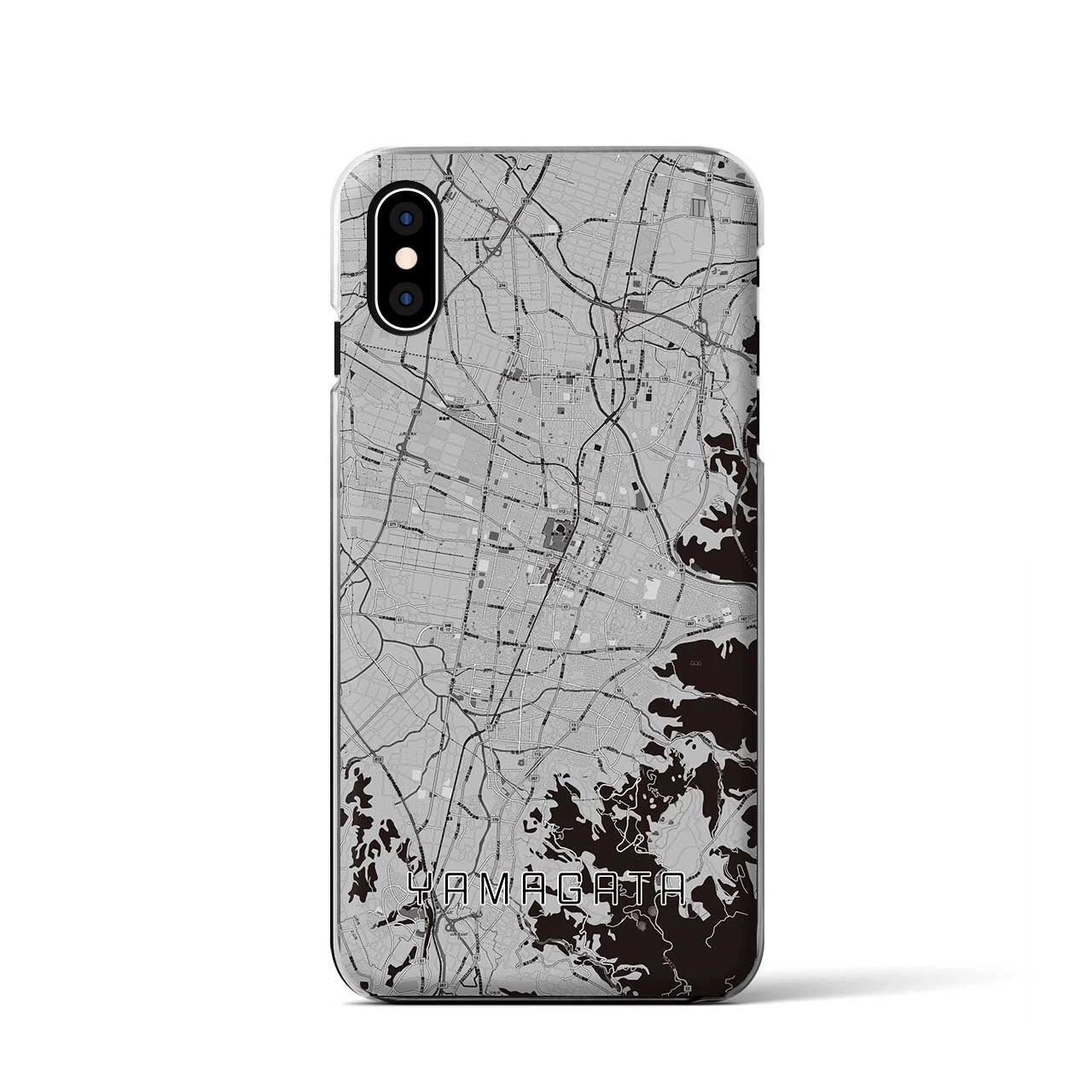【山形(山形県)】地図柄iPhoneケース(クリアタイプ)