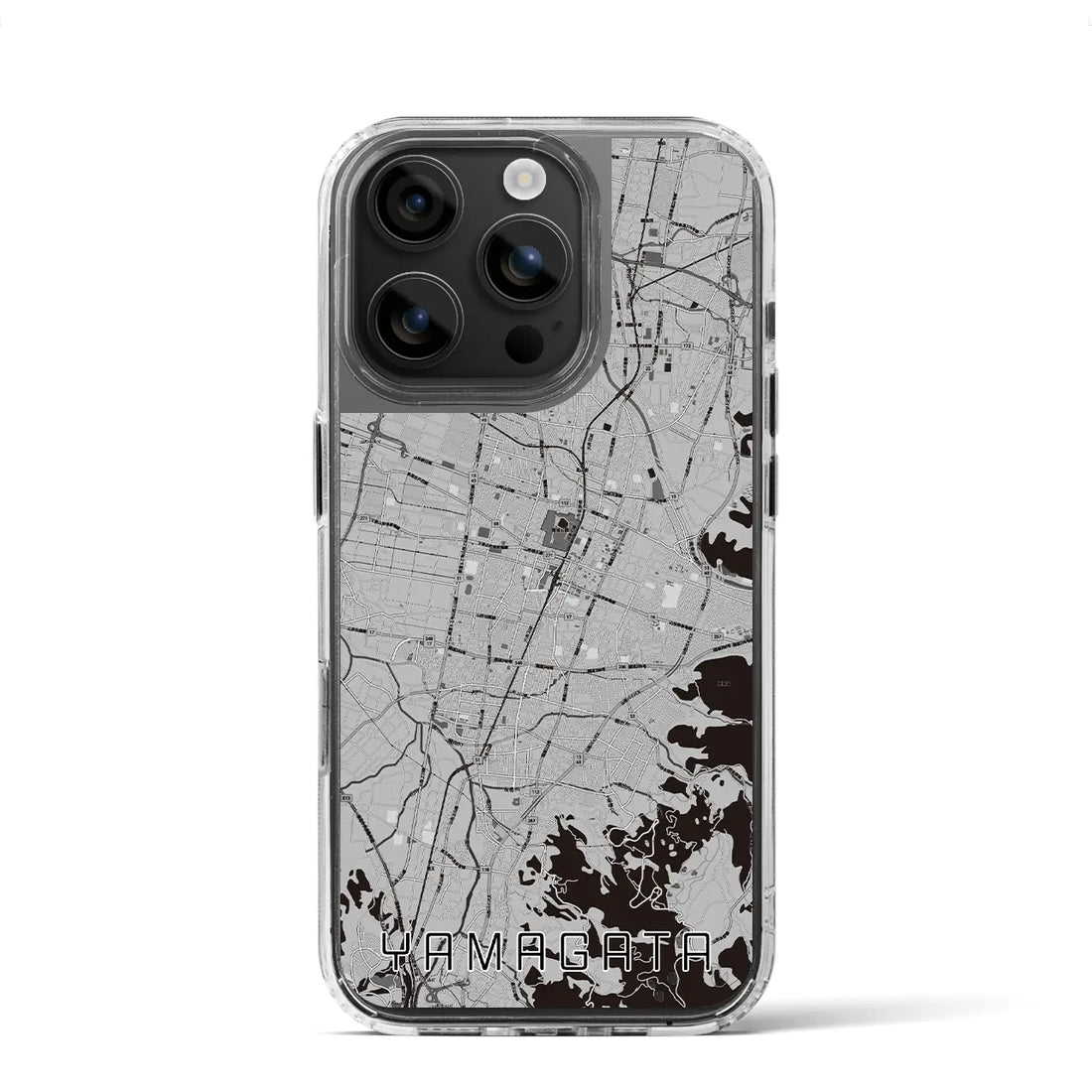 【山形(山形県)】地図柄iPhoneケース(MagSafeタイプ)