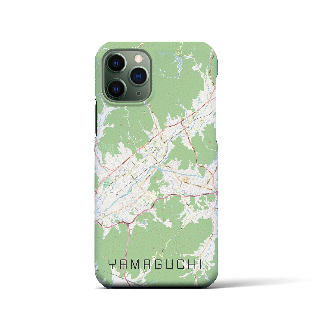【山口(山口県)】地図柄iPhoneケース(バックカバータイプ)