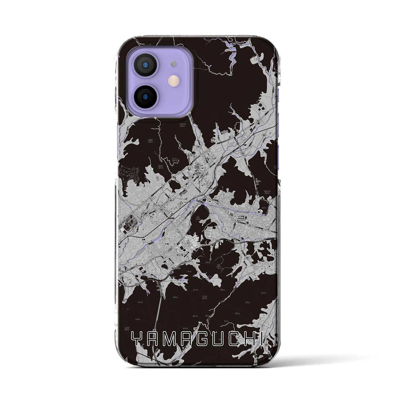 【山口(山口県)】地図柄iPhoneケース(クリアタイプ)