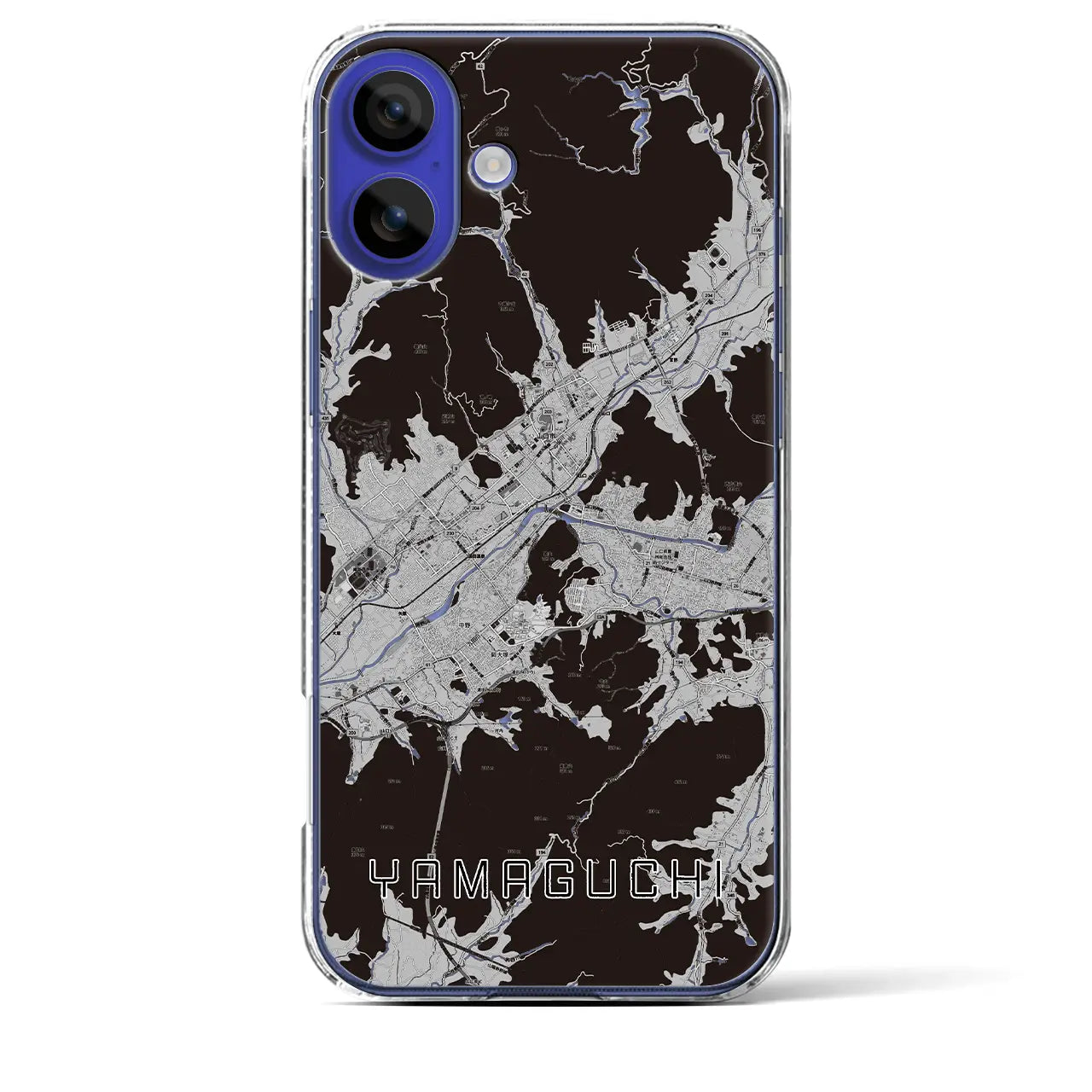 【山口(山口県)】地図柄iPhoneケース(クリアタイプ)