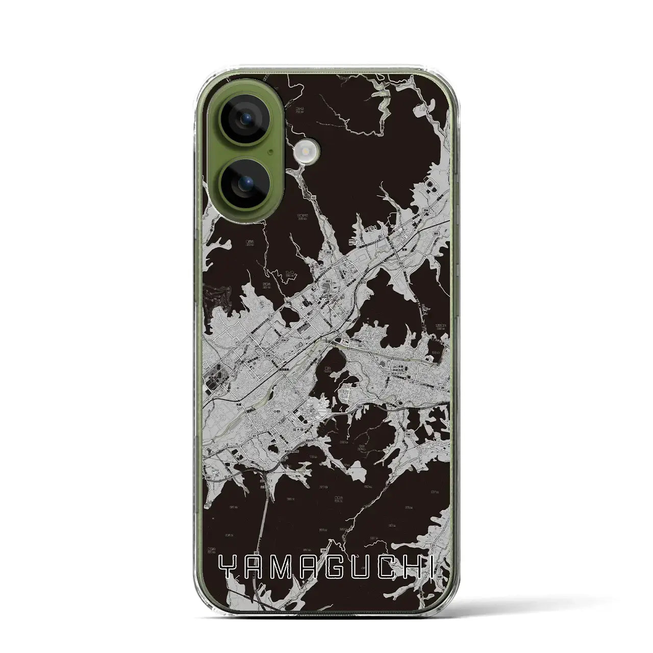 【山口(山口県)】地図柄iPhoneケース(クリアタイプ)