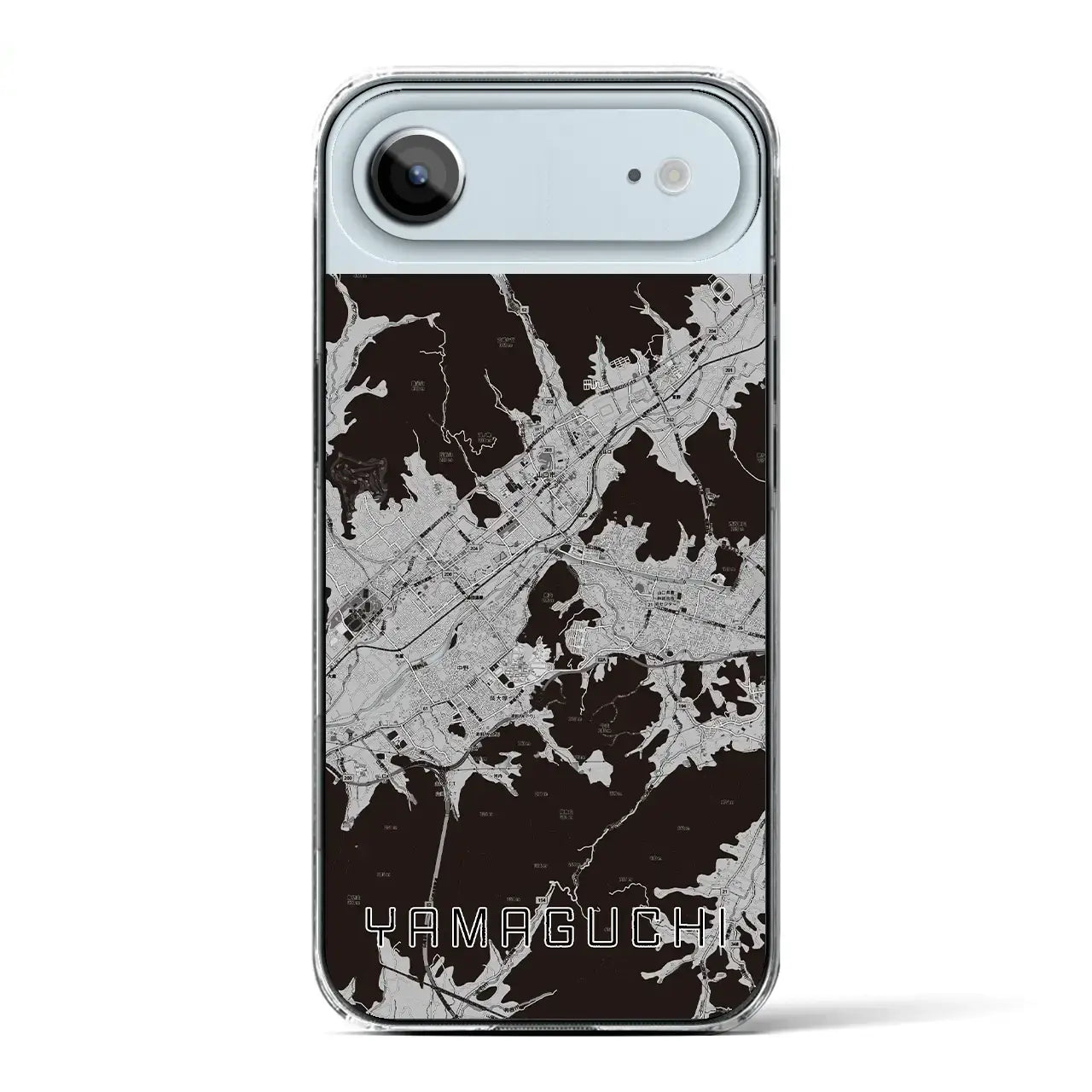 【山口(山口県)】地図柄iPhoneケース(クリアタイプ)