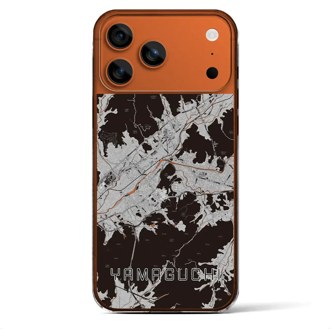 【山口(山口県)】地図柄iPhoneケース(クリアタイプ)