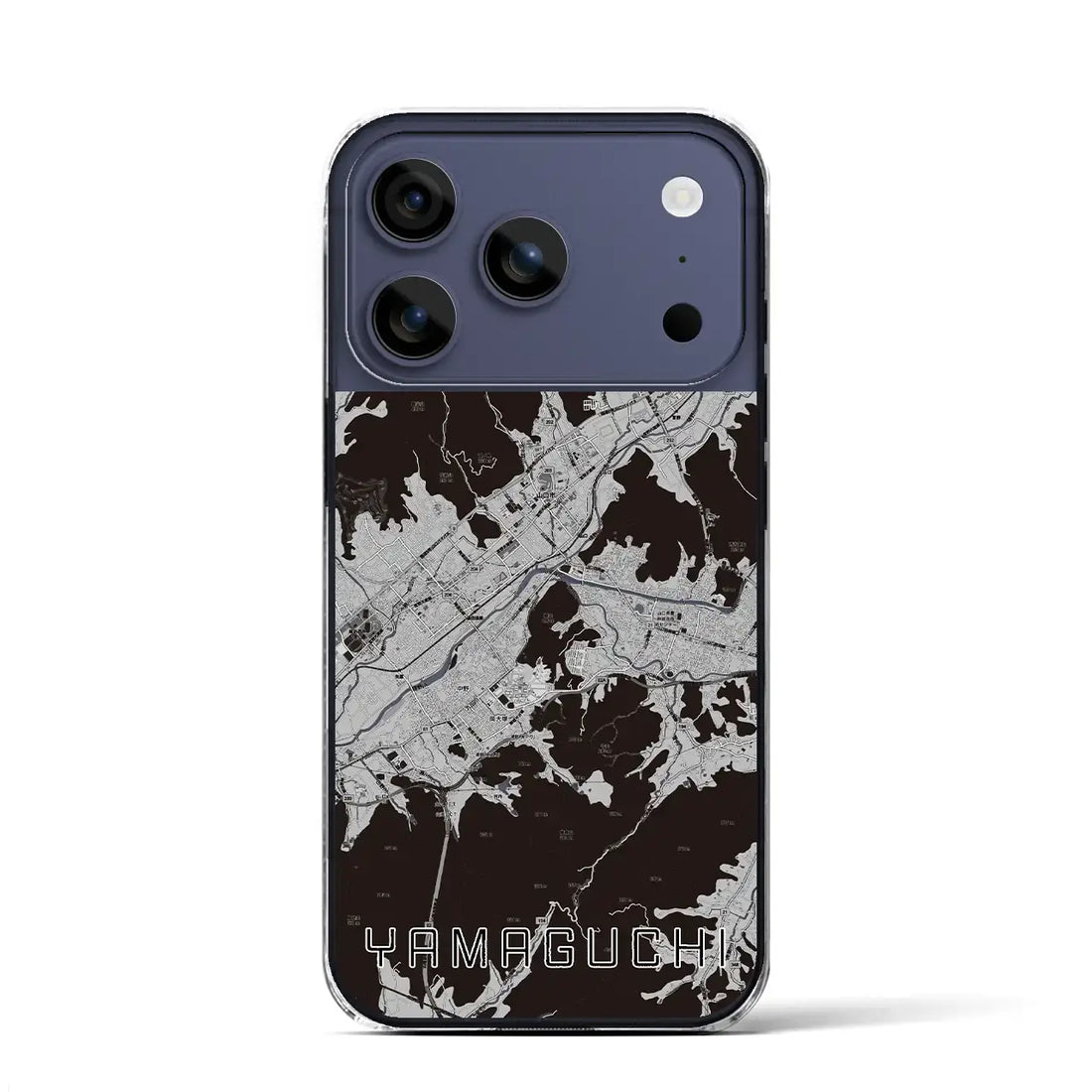 【山口(山口県)】地図柄iPhoneケース(クリアタイプ)