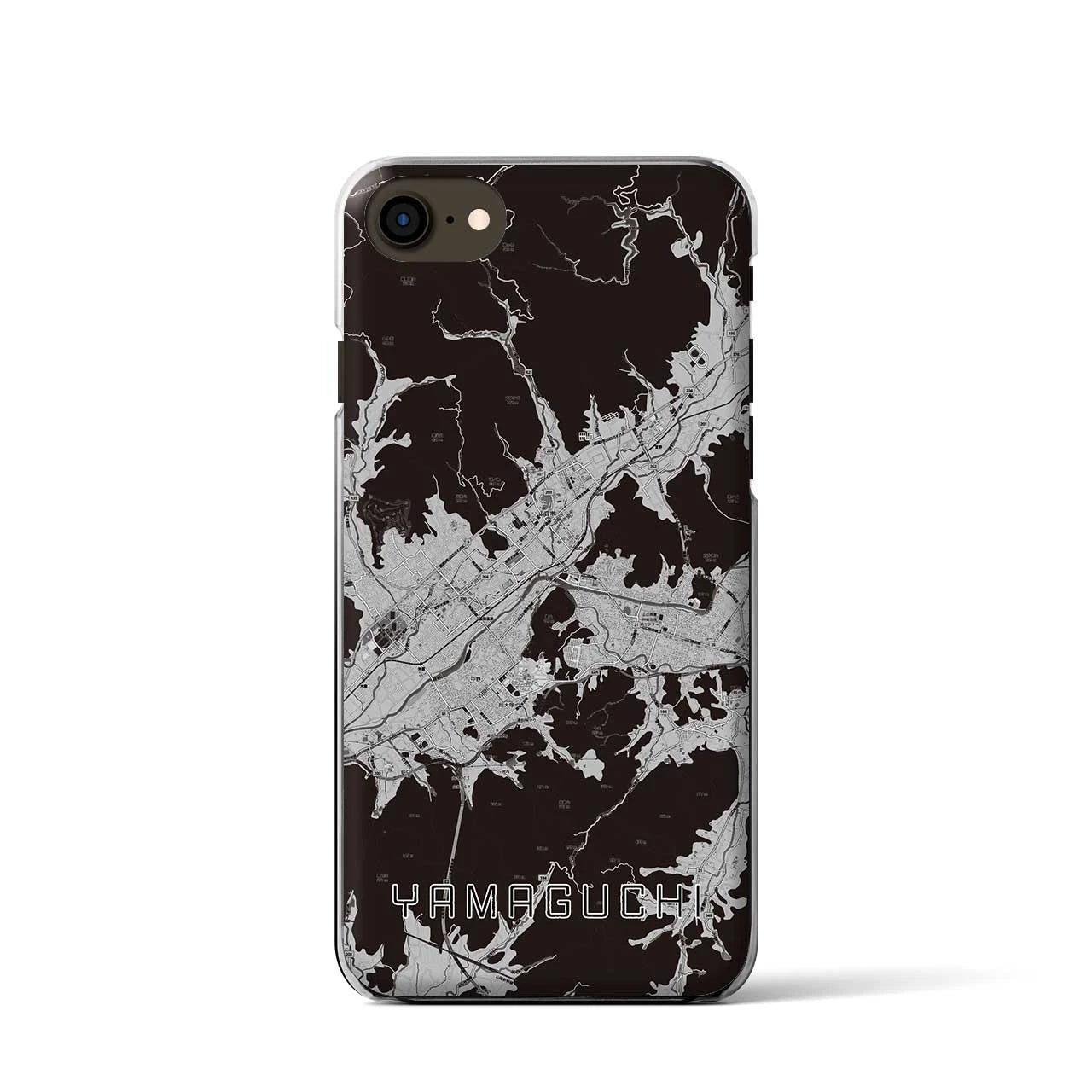 【山口(山口県)】地図柄iPhoneケース(クリアタイプ)