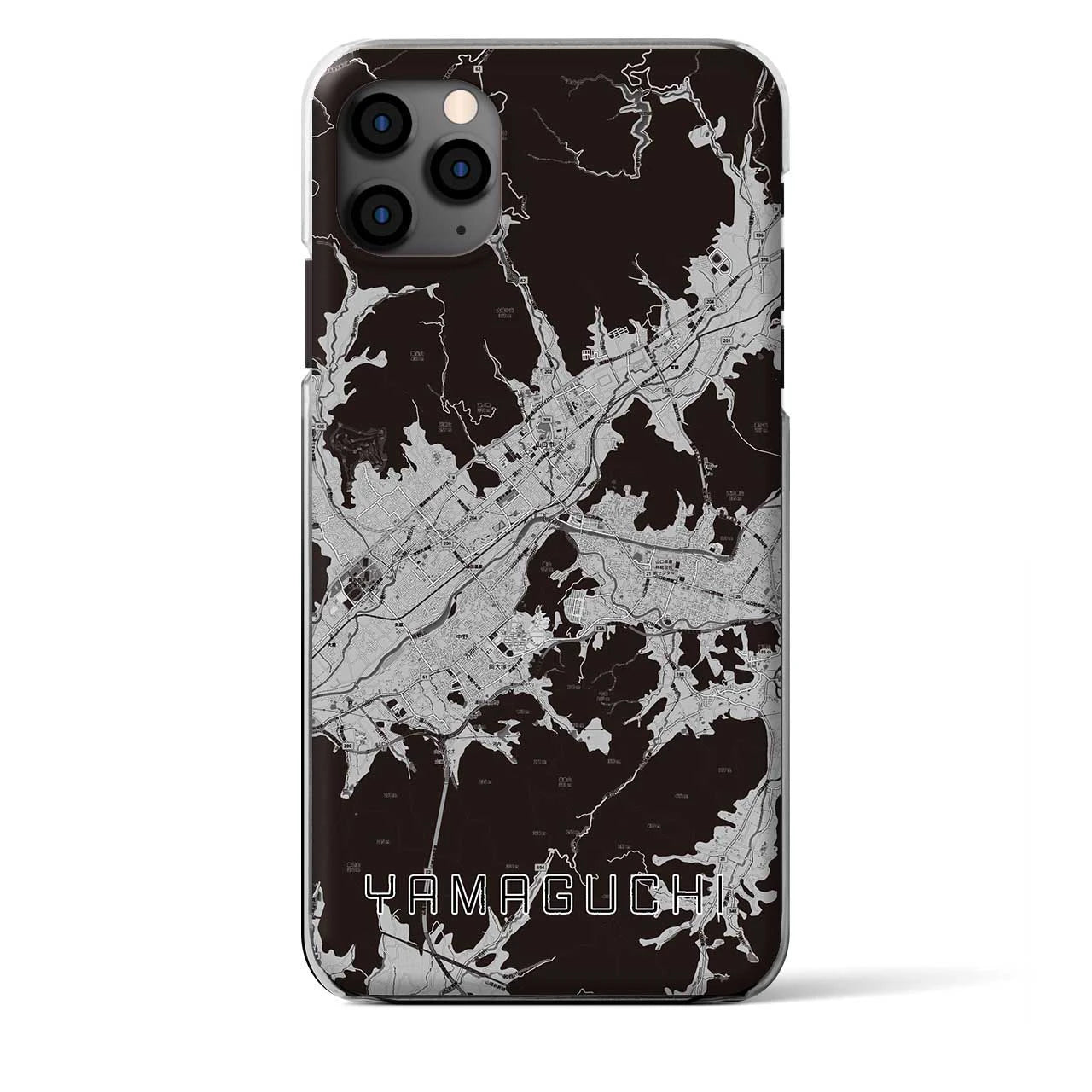 【山口(山口県)】地図柄iPhoneケース(クリアタイプ)