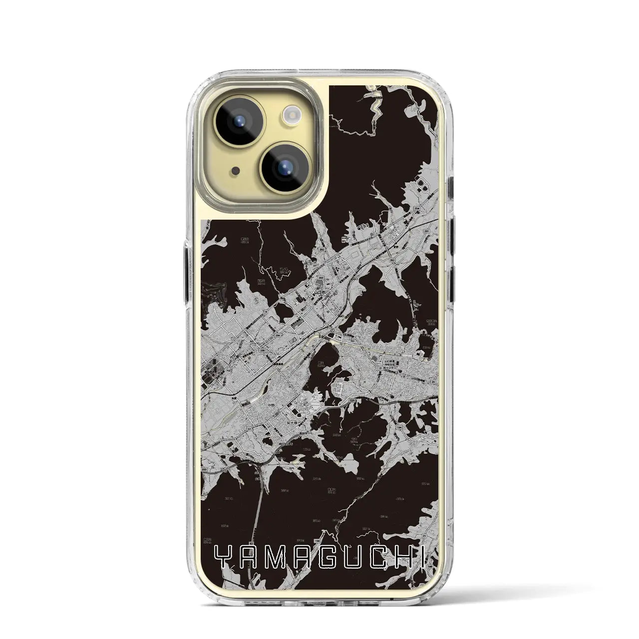 【山口(山口県)】地図柄iPhoneケース(MagSafeタイプ)