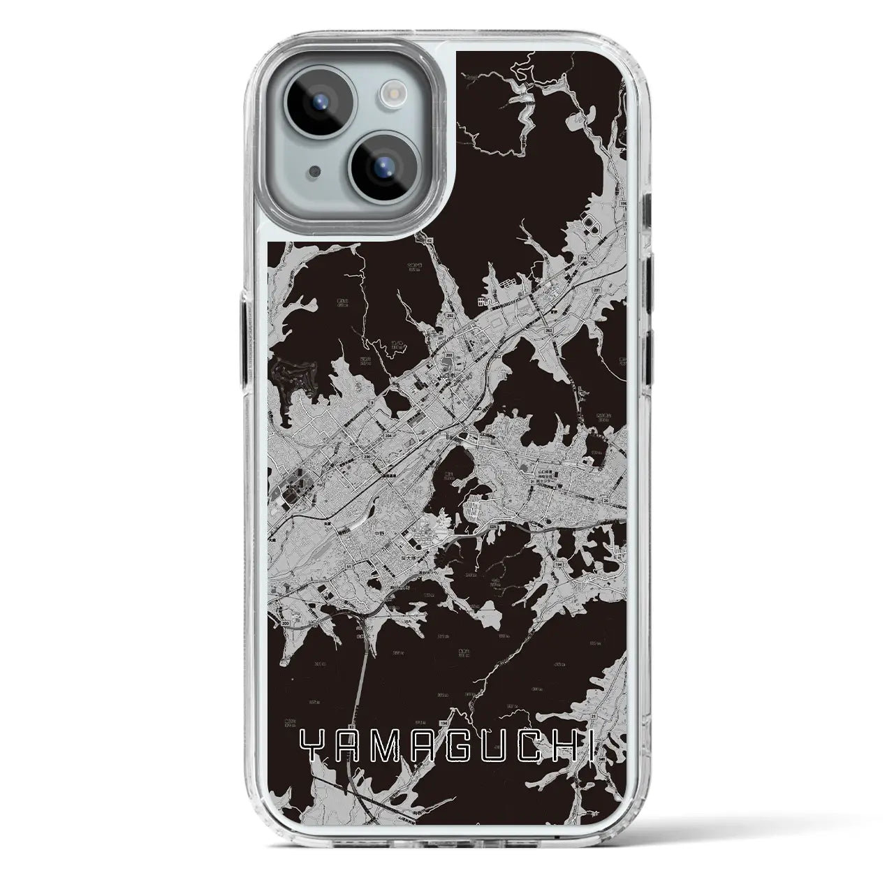【山口(山口県)】地図柄iPhoneケース(MagSafeタイプ)