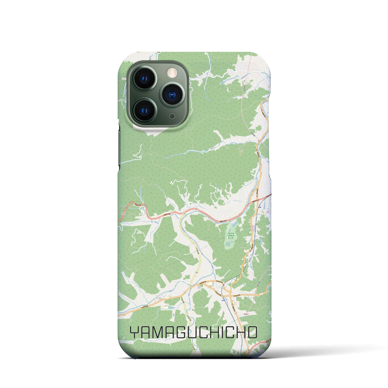 【山口町(徳島県)】地図柄iPhoneケース(バックカバータイプ)