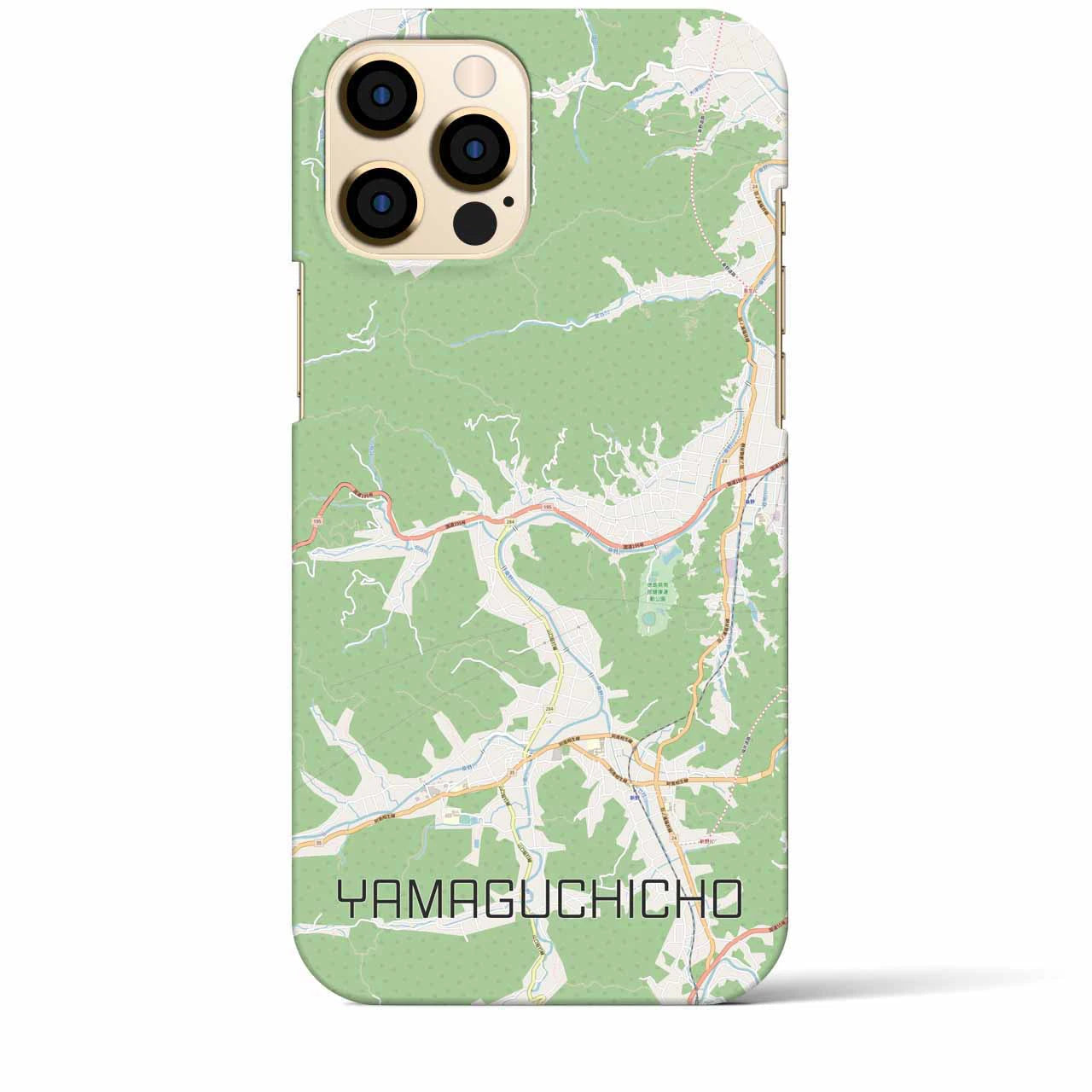 【山口町(徳島県)】地図柄iPhoneケース(バックカバータイプ)