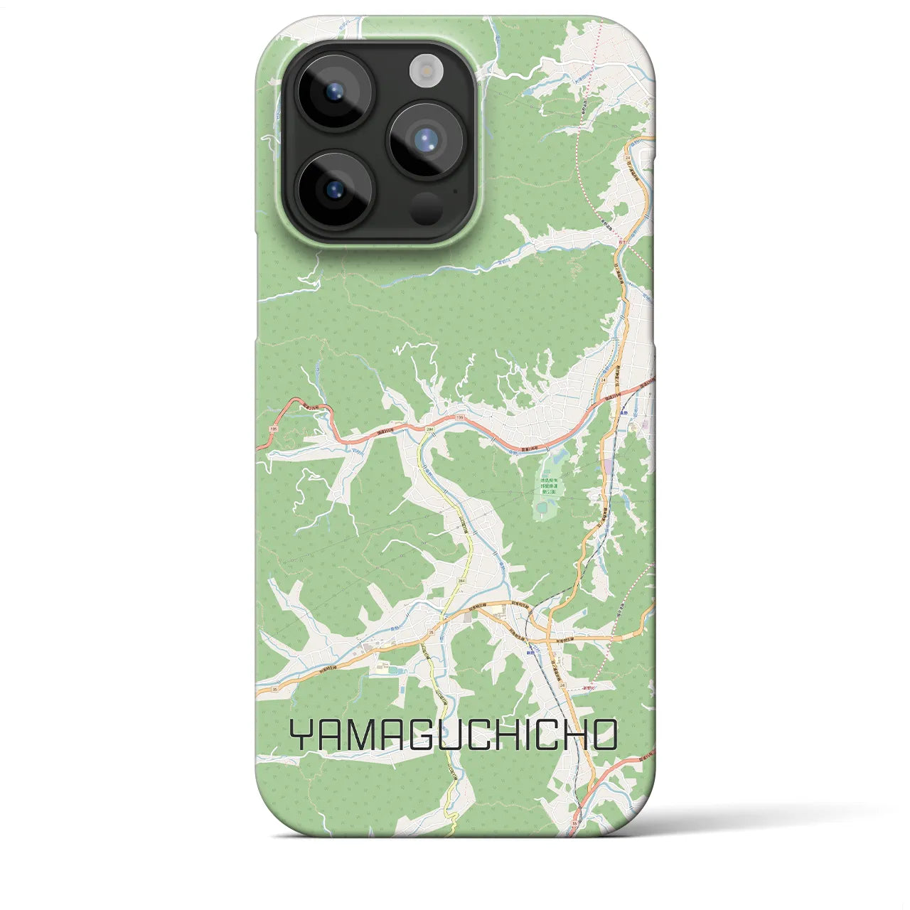 【山口町(徳島県)】地図柄iPhoneケース(バックカバータイプ)