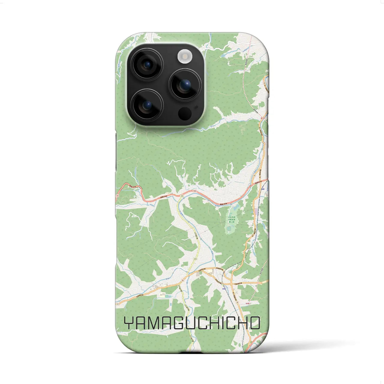 【山口町(徳島県)】地図柄iPhoneケース(バックカバータイプ)