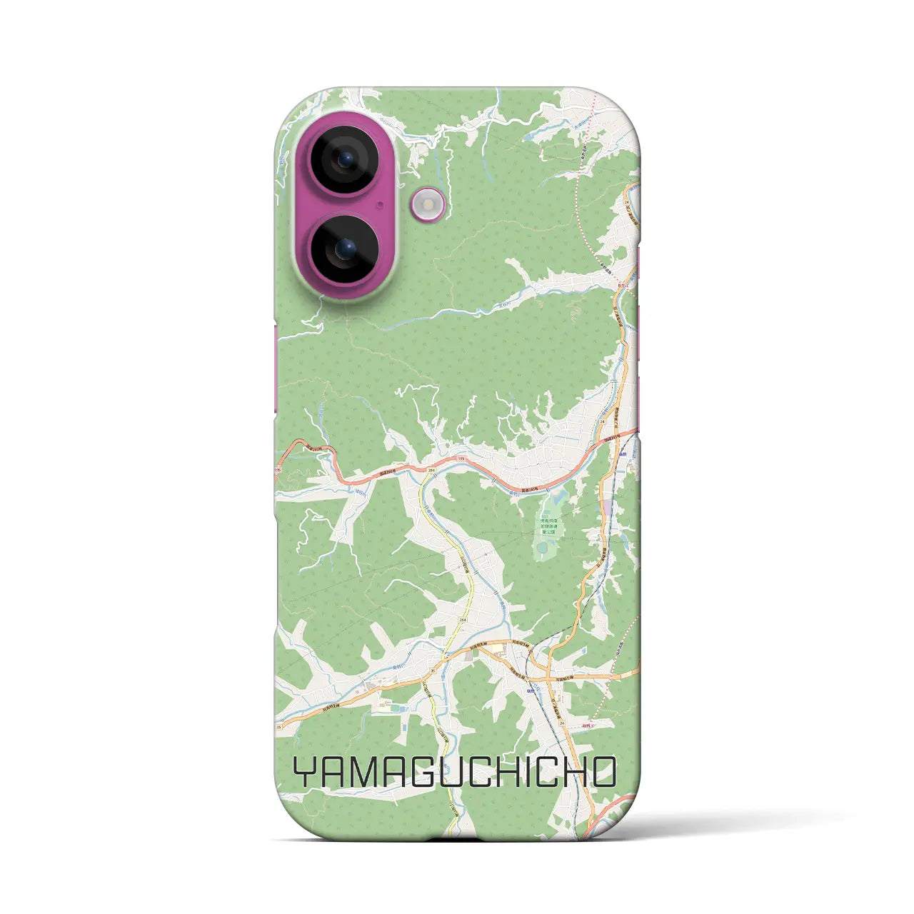 【山口町(徳島県)】地図柄iPhoneケース(バックカバータイプ)