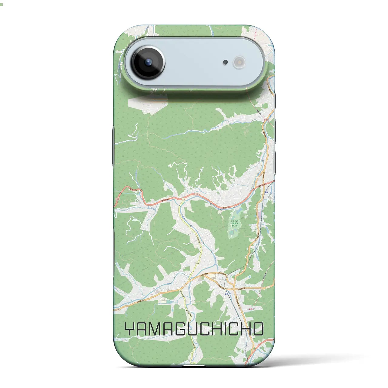 【山口町(徳島県)】地図柄iPhoneケース(バックカバータイプ)