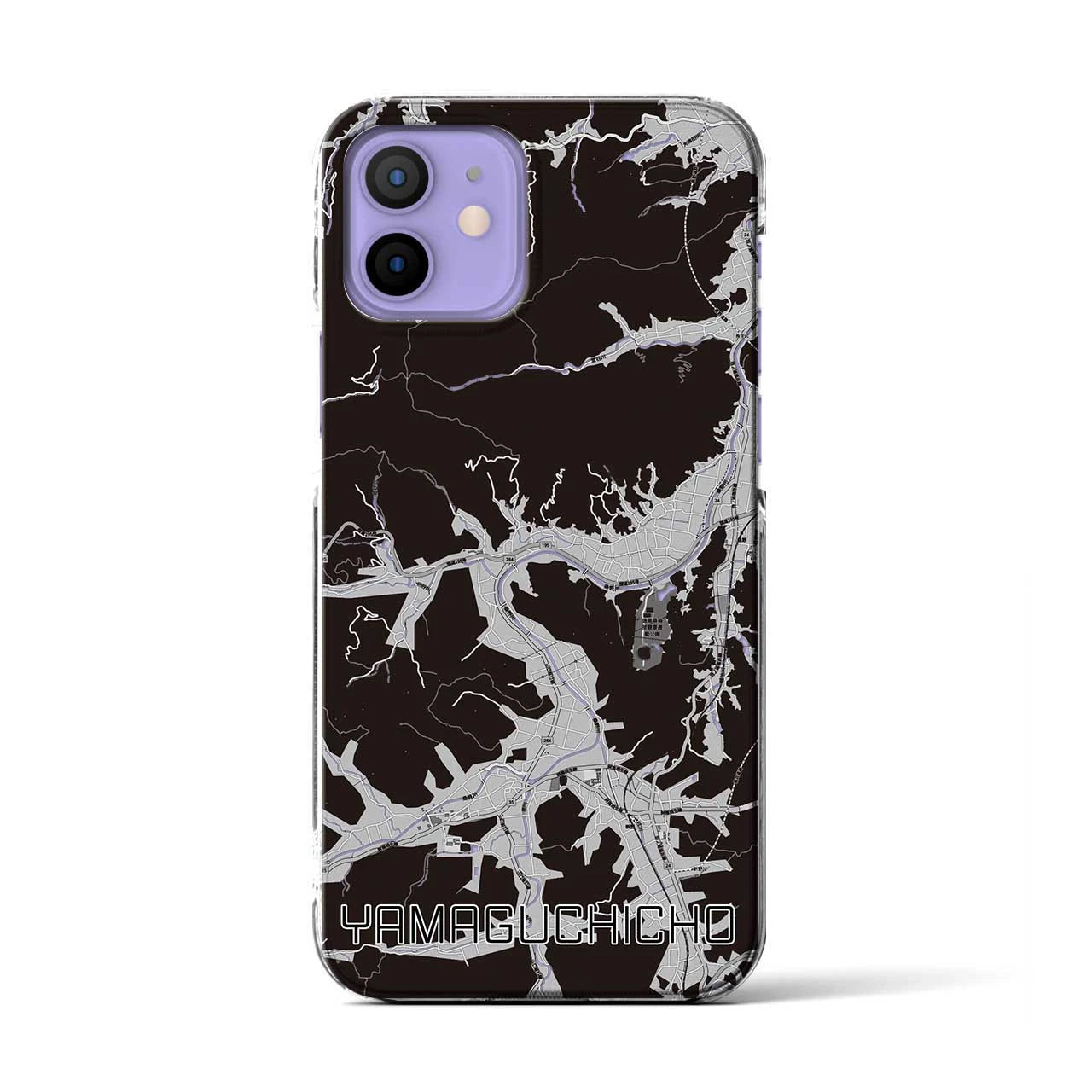 【山口町(徳島県)】地図柄iPhoneケース(クリアタイプ)